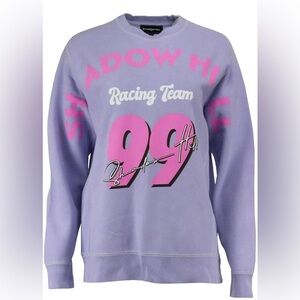 Shadow Hill Women's Lavender Racing Team Sweater medium